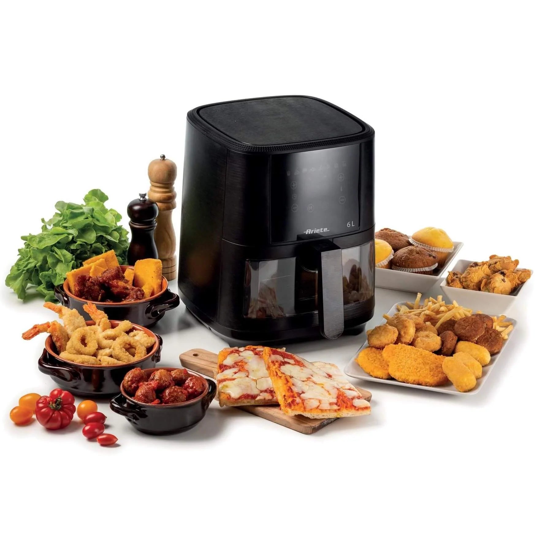 Ariete air fryer with transparent basket 6L