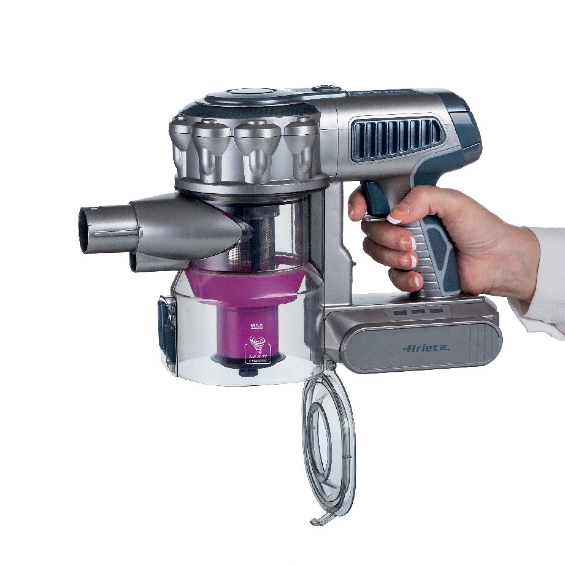 Ariete Cordless Stick Cleaner 22.2V,Digital Motor, 2IN1, Lithium,Pink