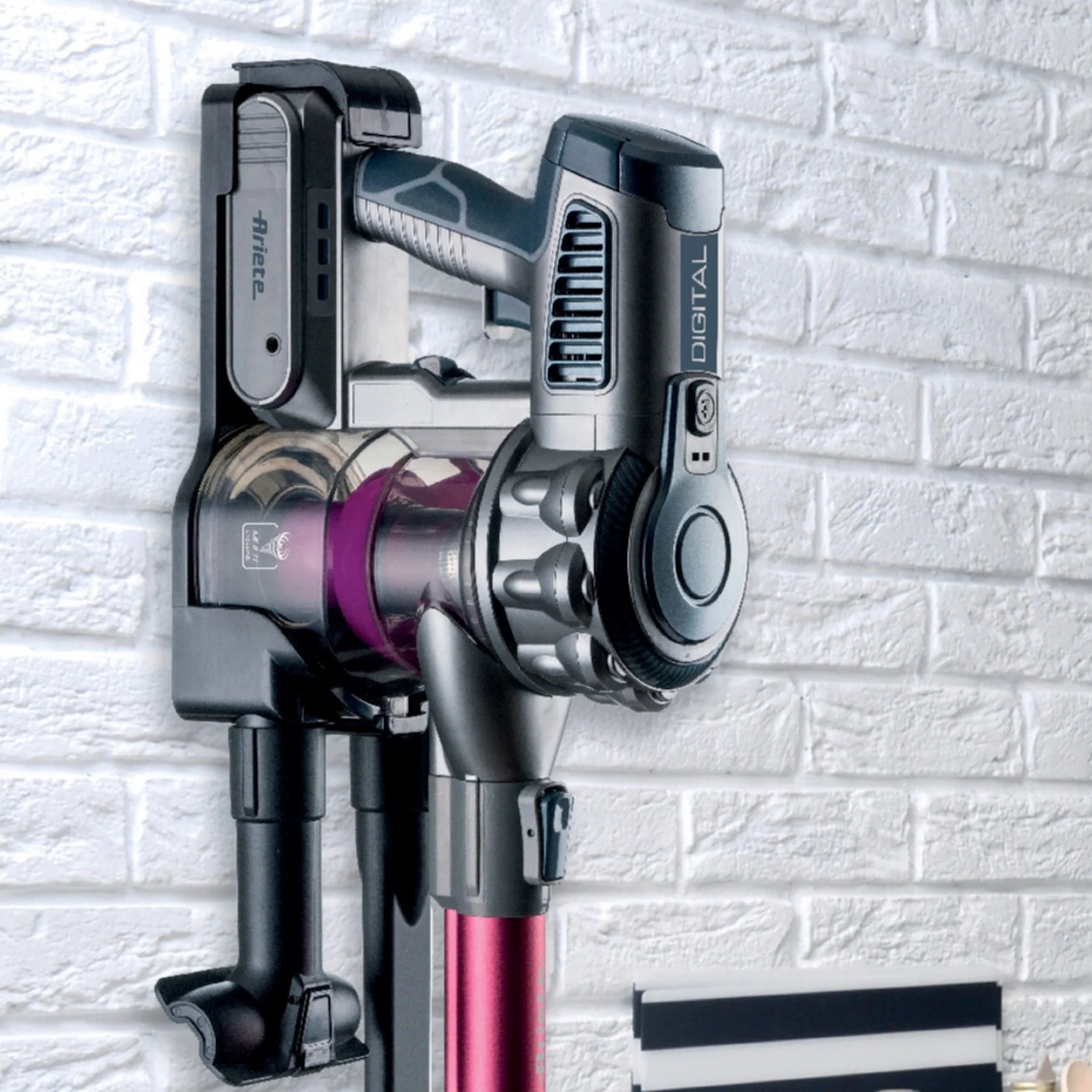 Ariete Cordless Stick Cleaner 22.2V,Digital Motor, 2IN1, Lithium,Pink