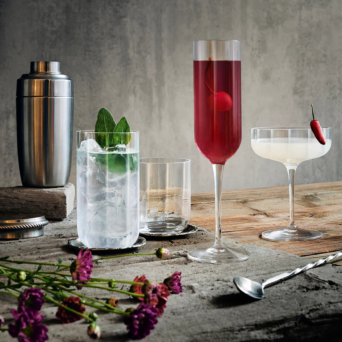 Luigi Bormioli Jazz  Cocktail Flute 21cl (Set of 6)