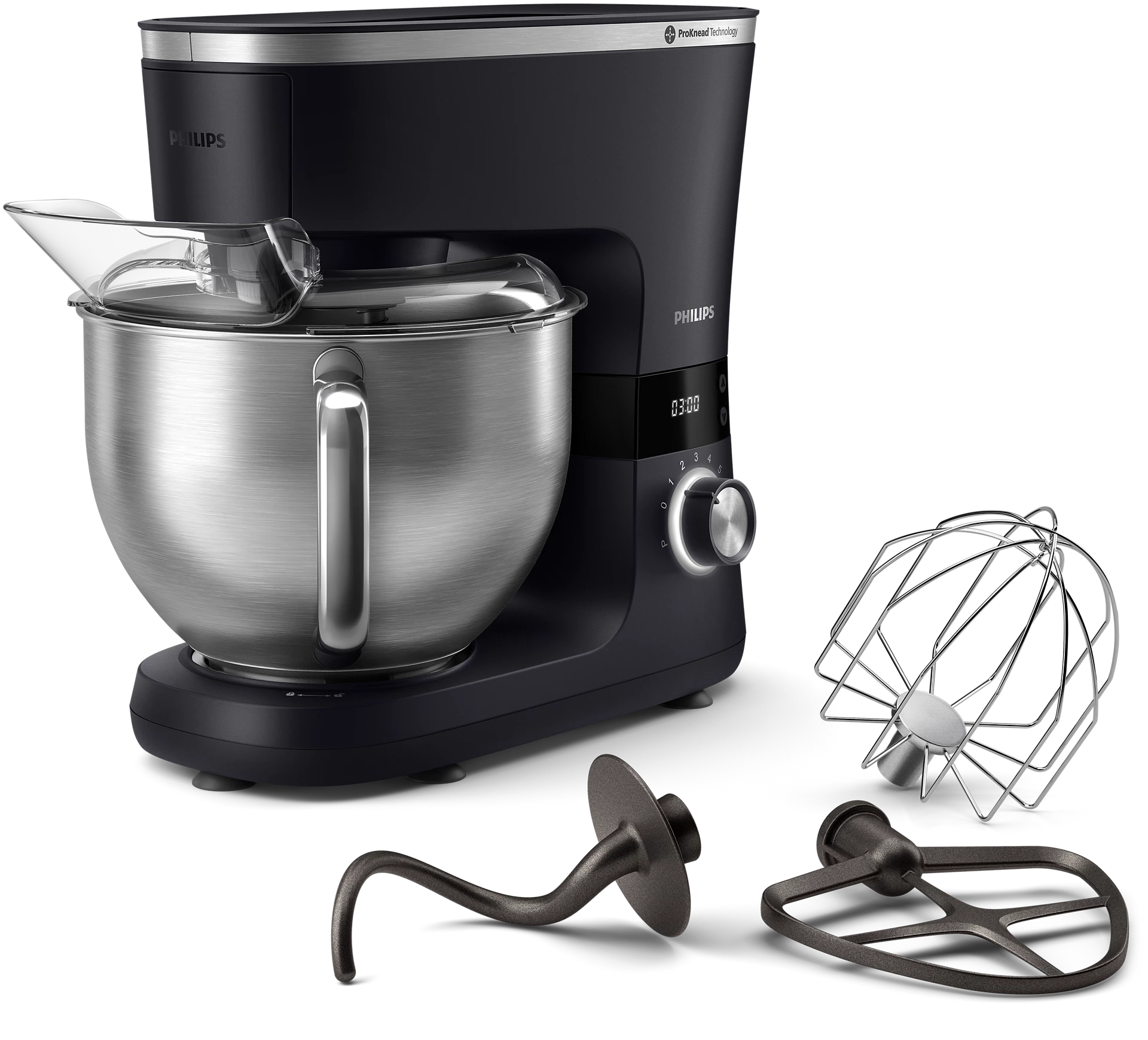 Philips, Series 7000 Kitchen Machine, Black And Silver – Hr7962