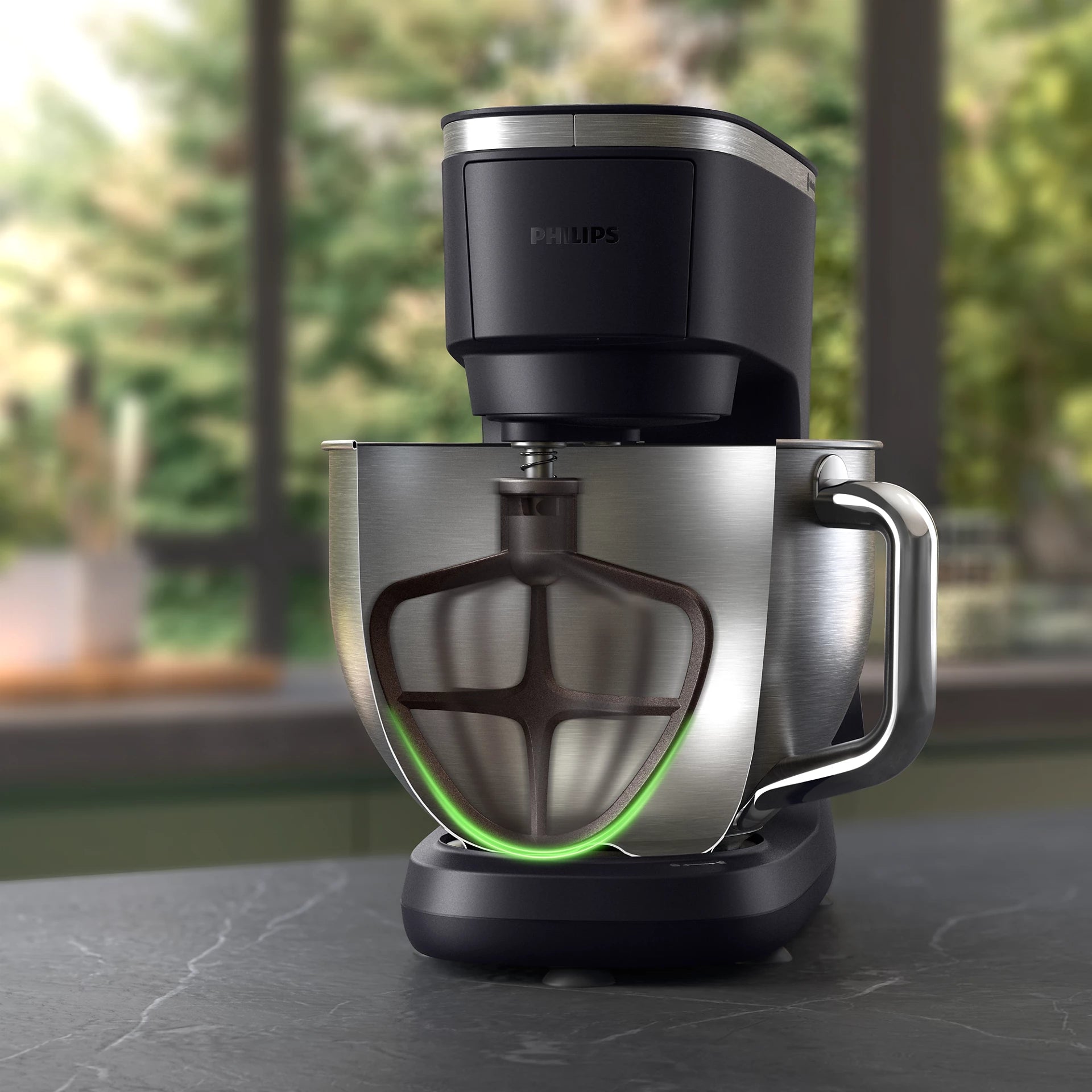 Philips, Series 7000 Kitchen Machine, Black And Silver – Hr7962