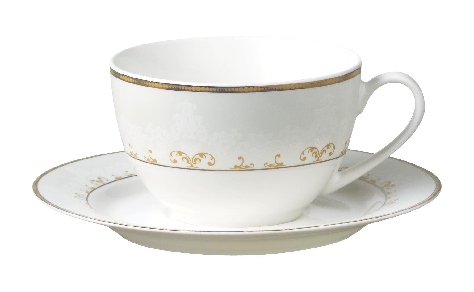 Symphony gold design tea cup/saucer 6pcs - 20cl - Tamig