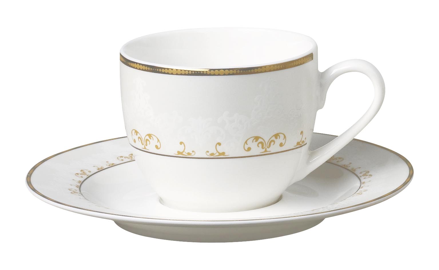 Symphony gold design coffee cup/saucer 6pcs - Tamig