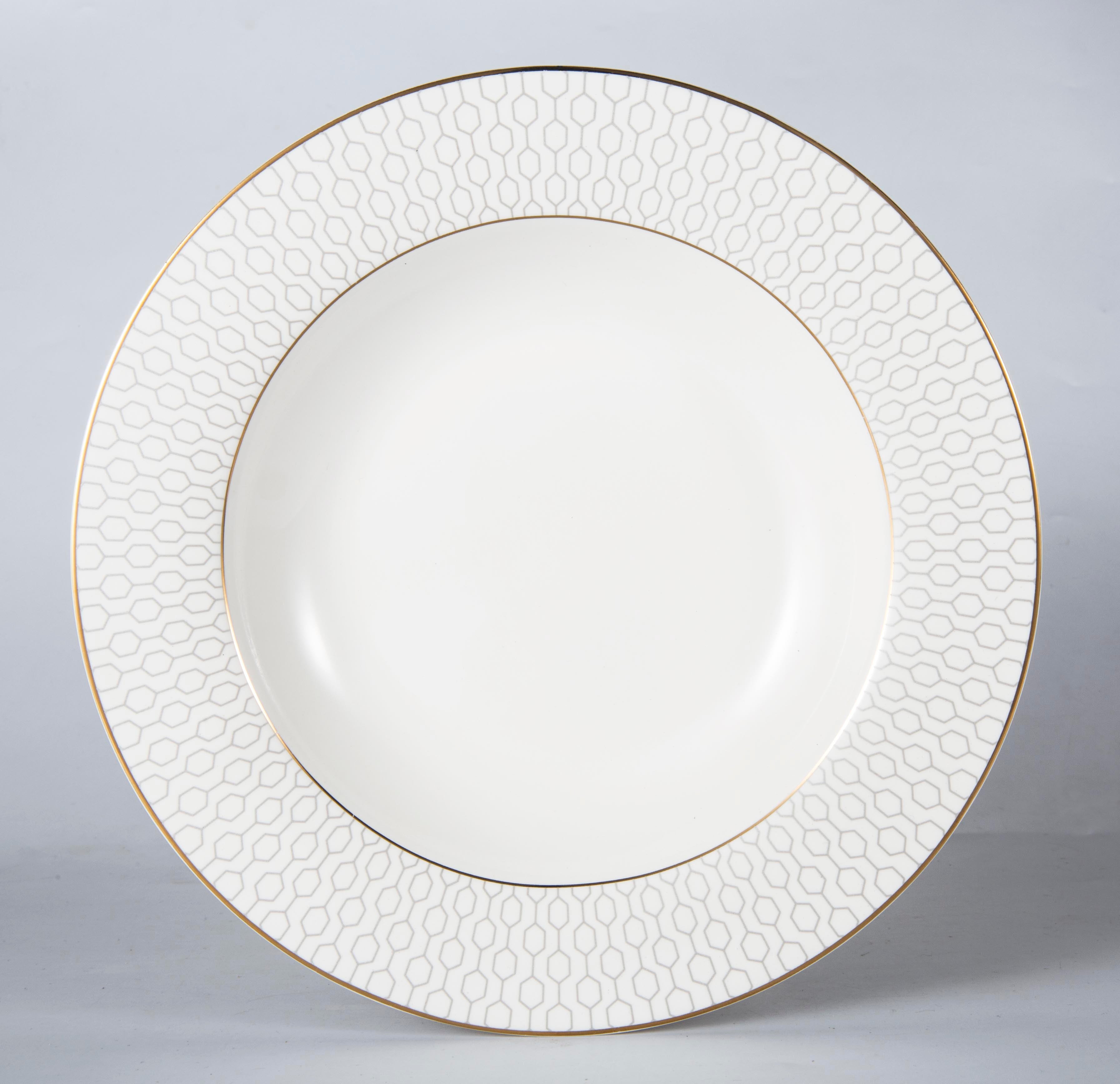 Symphony arris silver soup plate Ø:21.5cm - Tamig