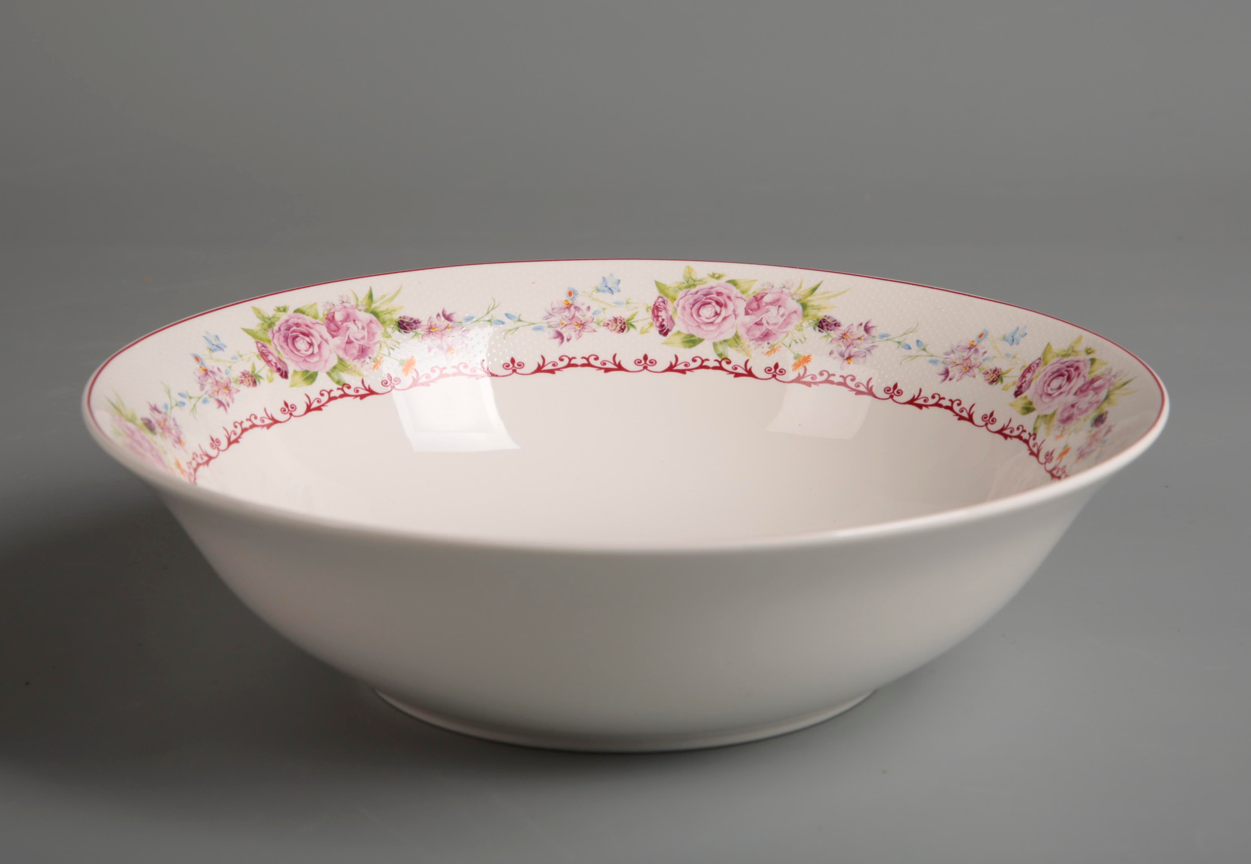 Symphony pink décor salad bowl Ø:23cm - Tamig