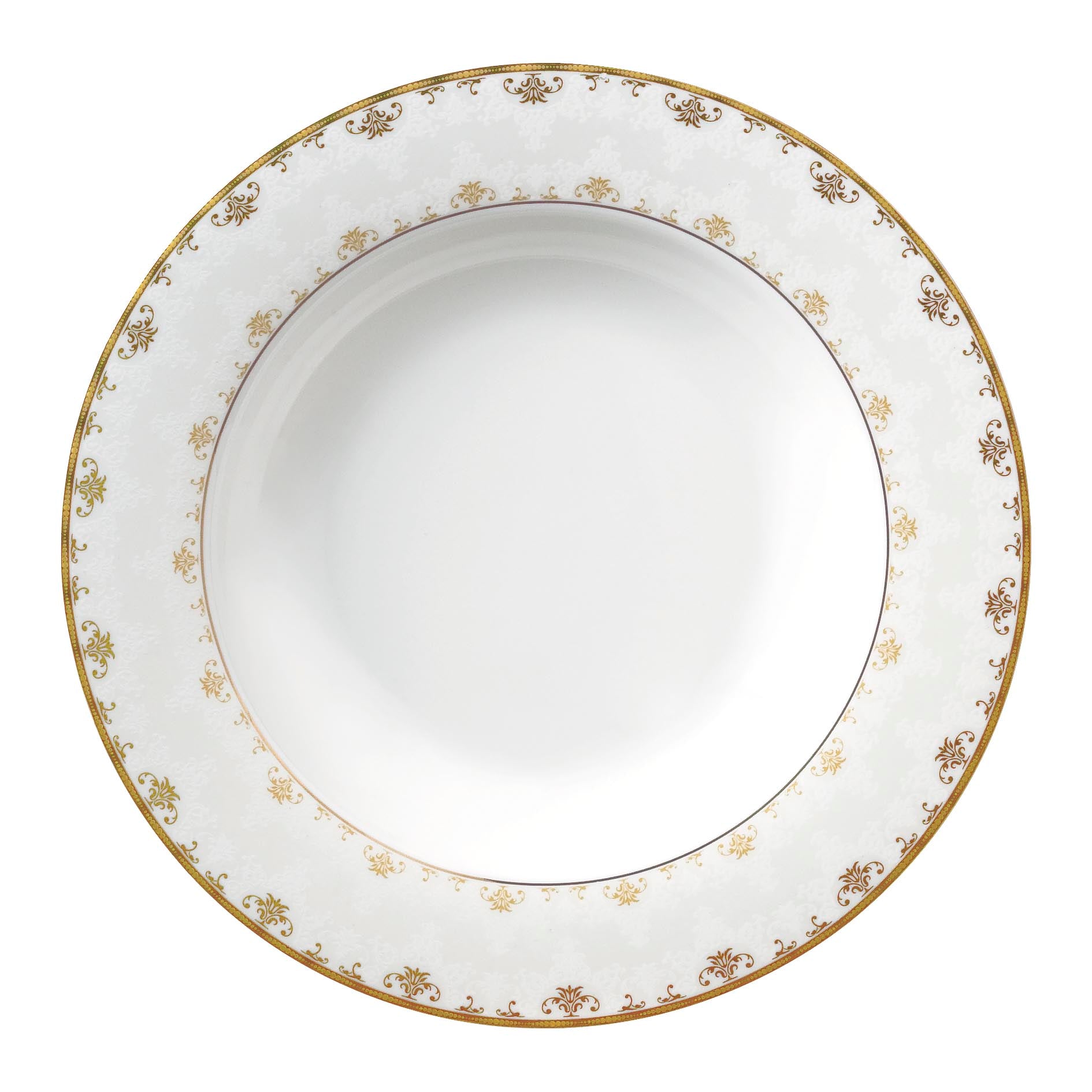 Symphony gold design soup plate Ø:21.5cm - Tamig