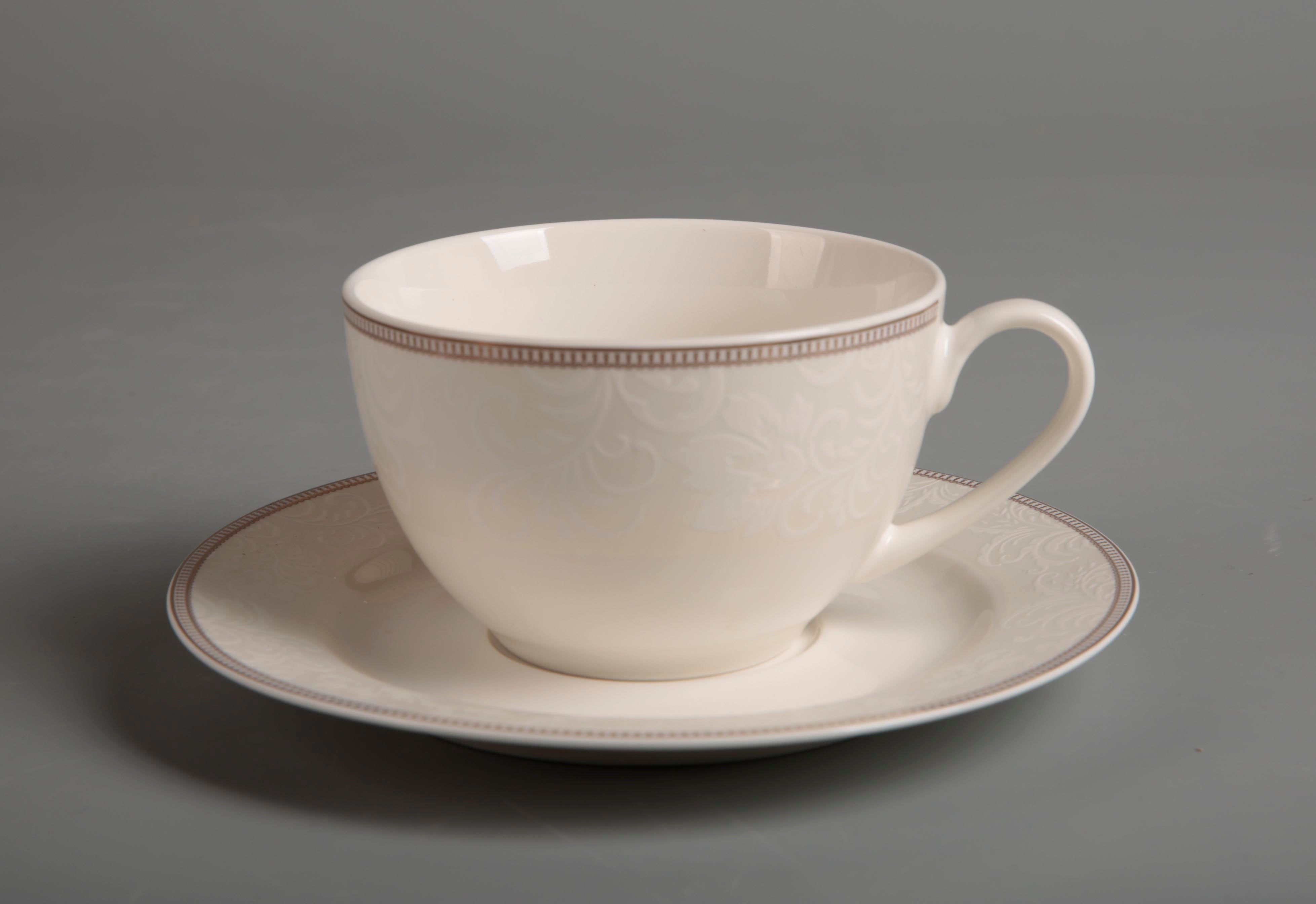 Symphony gold décor tea cup/saucer 6pcs - 20cl - Tamig