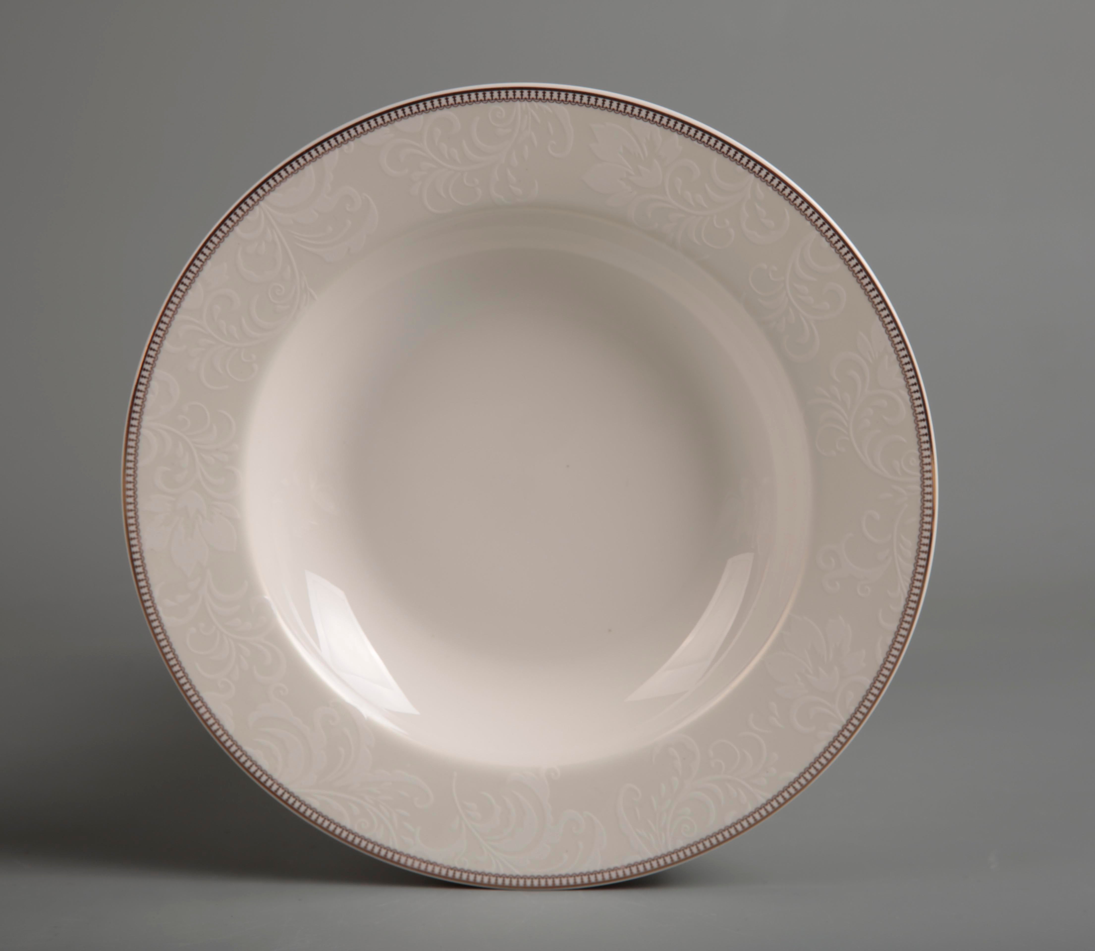 Symphony gold décor soup plate Ø:21.5cm - Tamig